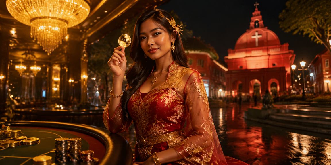 Suasana kasino hiburan gaya Melayu di Melaka untuk pengalaman Baccarat